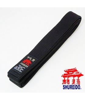 Pas Shureido bawełniany czarny heavy  4,5 cm