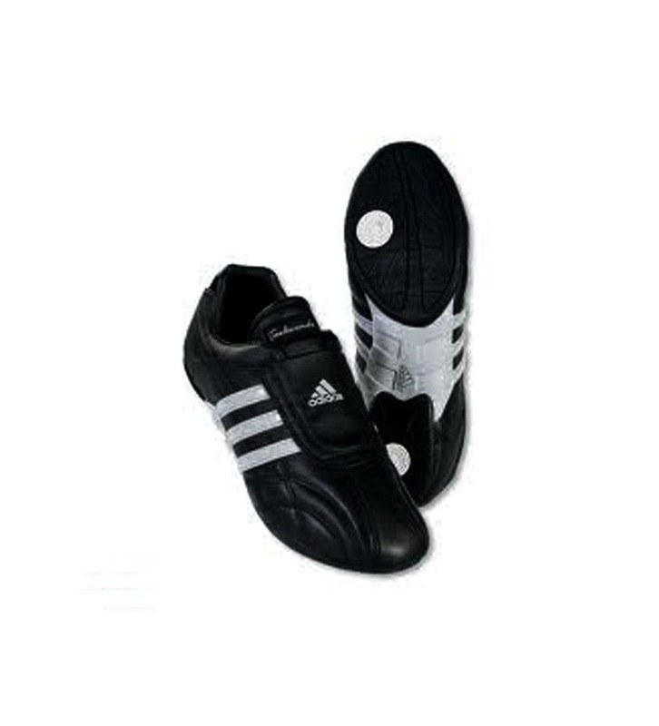 Buty adidas ADI-LUXE (karate, taekwondo) czarne z szarymi paskami